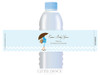 Blue Mum to Be theme personalised & custom baby shower water bottle labels for sale. Order online in Australia