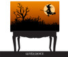 Personalized Halloween or witch themed party banner or backdrop - Witch on broomstick design. For sale online in Australia