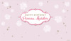 Personalized & custom adults or kids birthday party banner. Your message and text. Pink princess party theme.