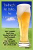 Personalised Beer Birthday Party Invitations - Beer Glass Themed Party Invitation printed in Australia
