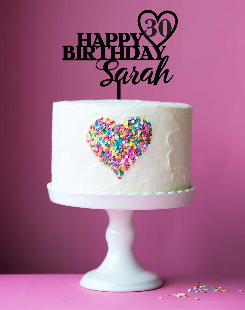 Personalised Happy Birthday Cake Topper – Crafty Cuts