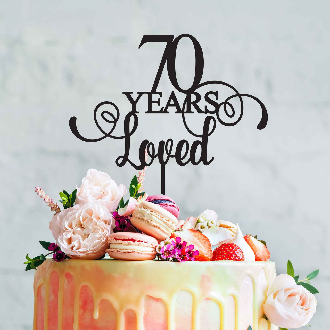 70th Wedding Anniversary cake - Decorated Cake by My Cake - CakesDecor
