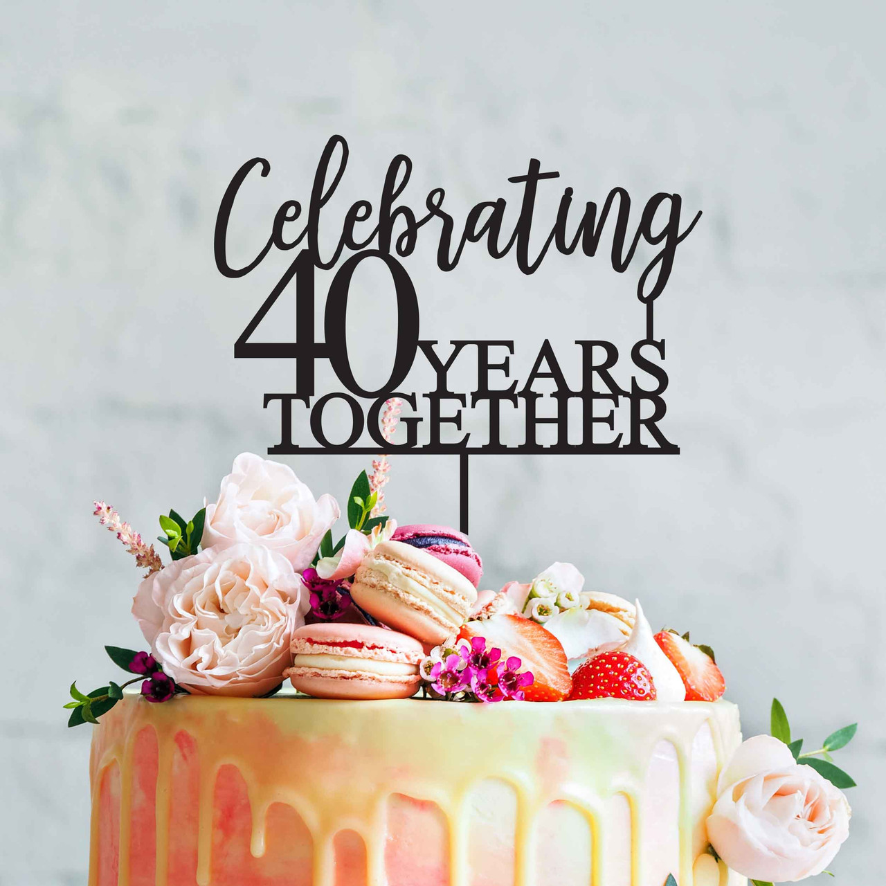 40 & Fabulous Cake Topper | The Cake Mixer