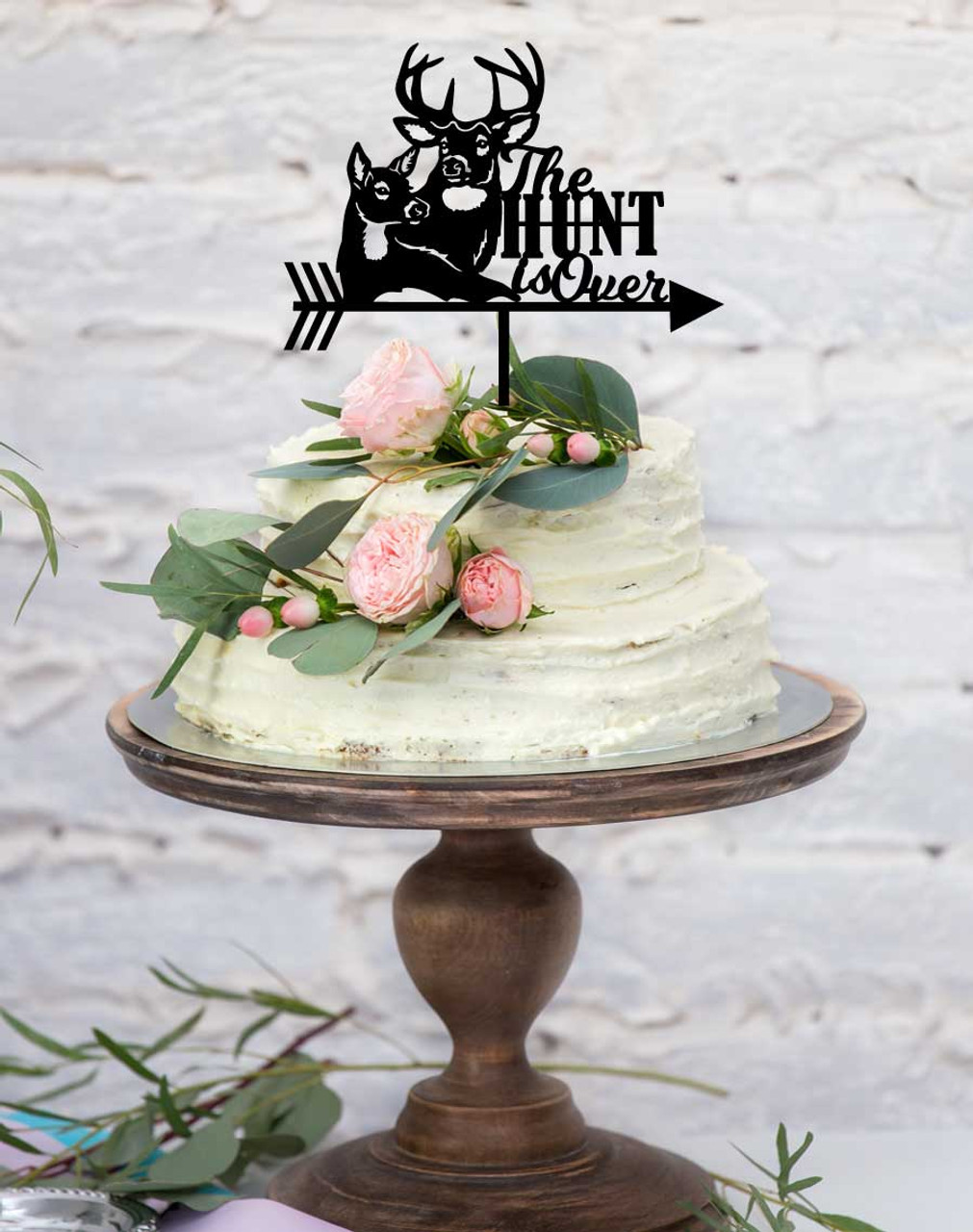 Personalised Wedding Buck And Doe Animal Cake Toppers By Zippitysstudio |  notonthehighstreet.com