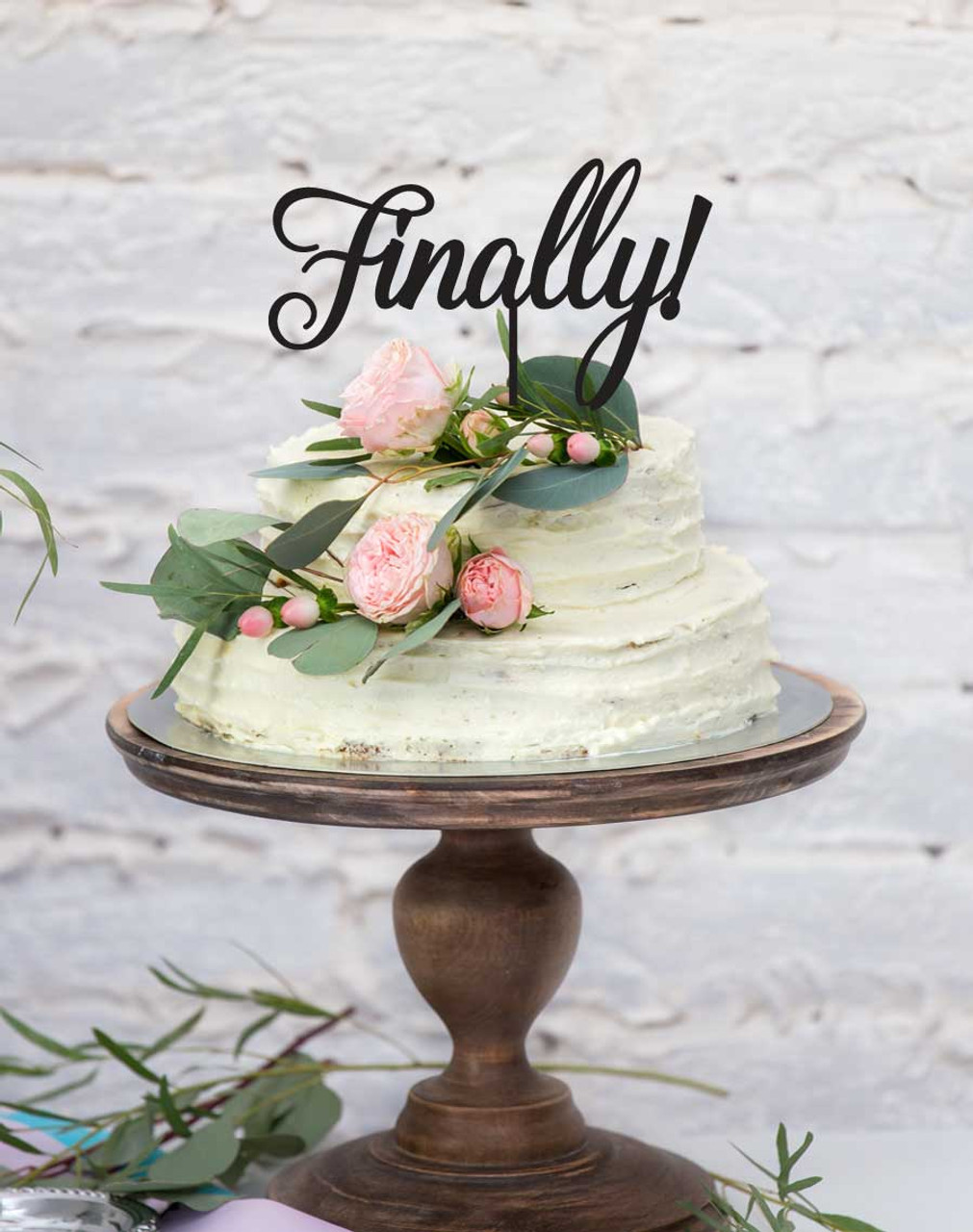 Finally! Wedding Cake - Made to Order - Finally! Wedding or Engagement Cake Decoration