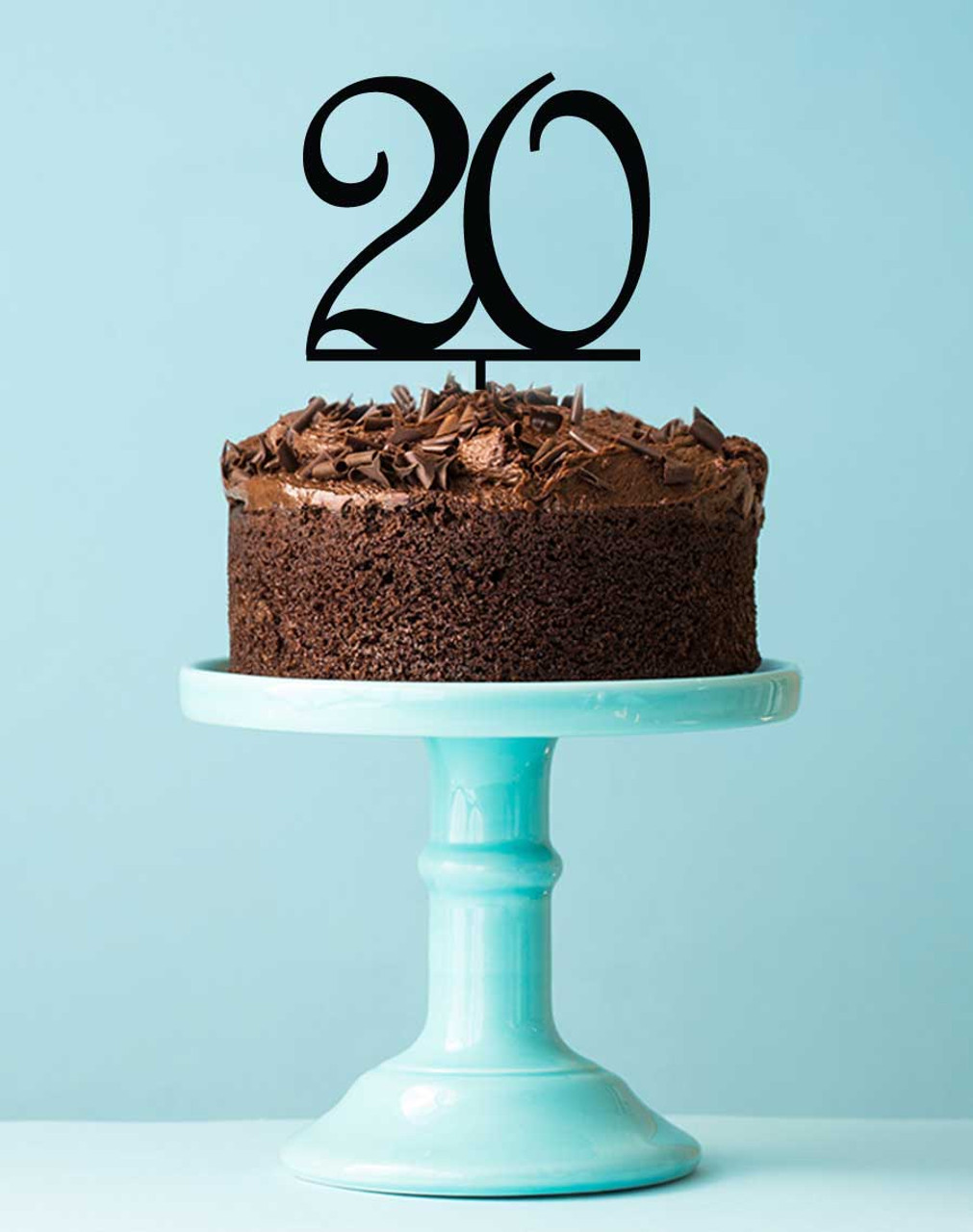 Number 20 Shaped Chocolate Birthday Cake Stock Illustration 228847564 |  Shutterstock