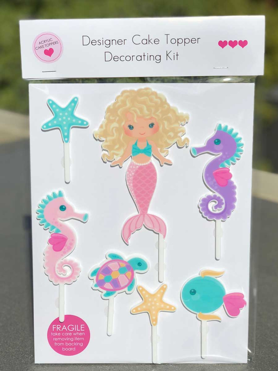 Cake Decorator Kit - Mermaid Under the Sea Birthday Cake Topper ...