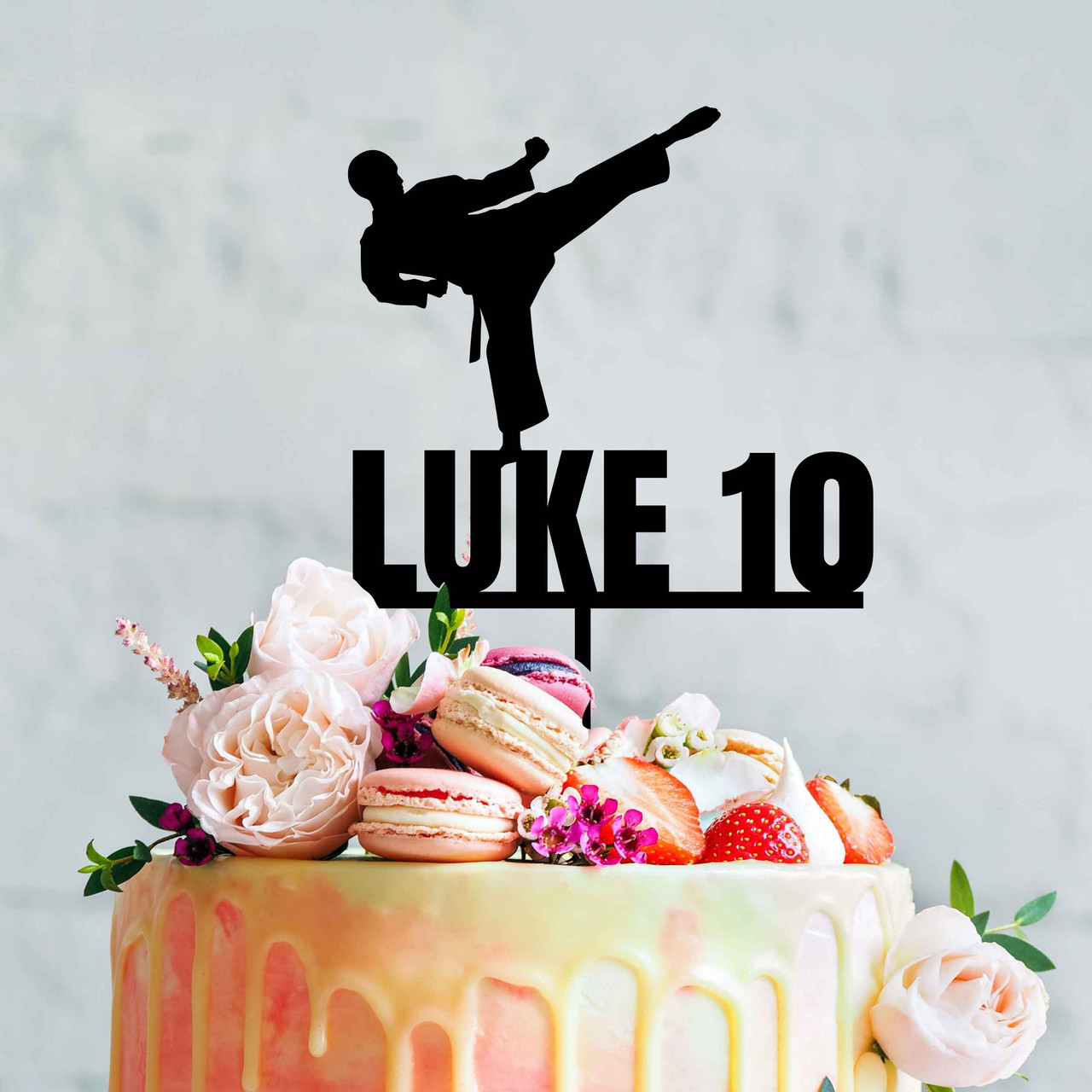 Karate Kick Transparent Image - Taekwondo Cake Topper - Free Transparent  PNG Download - PNGkey