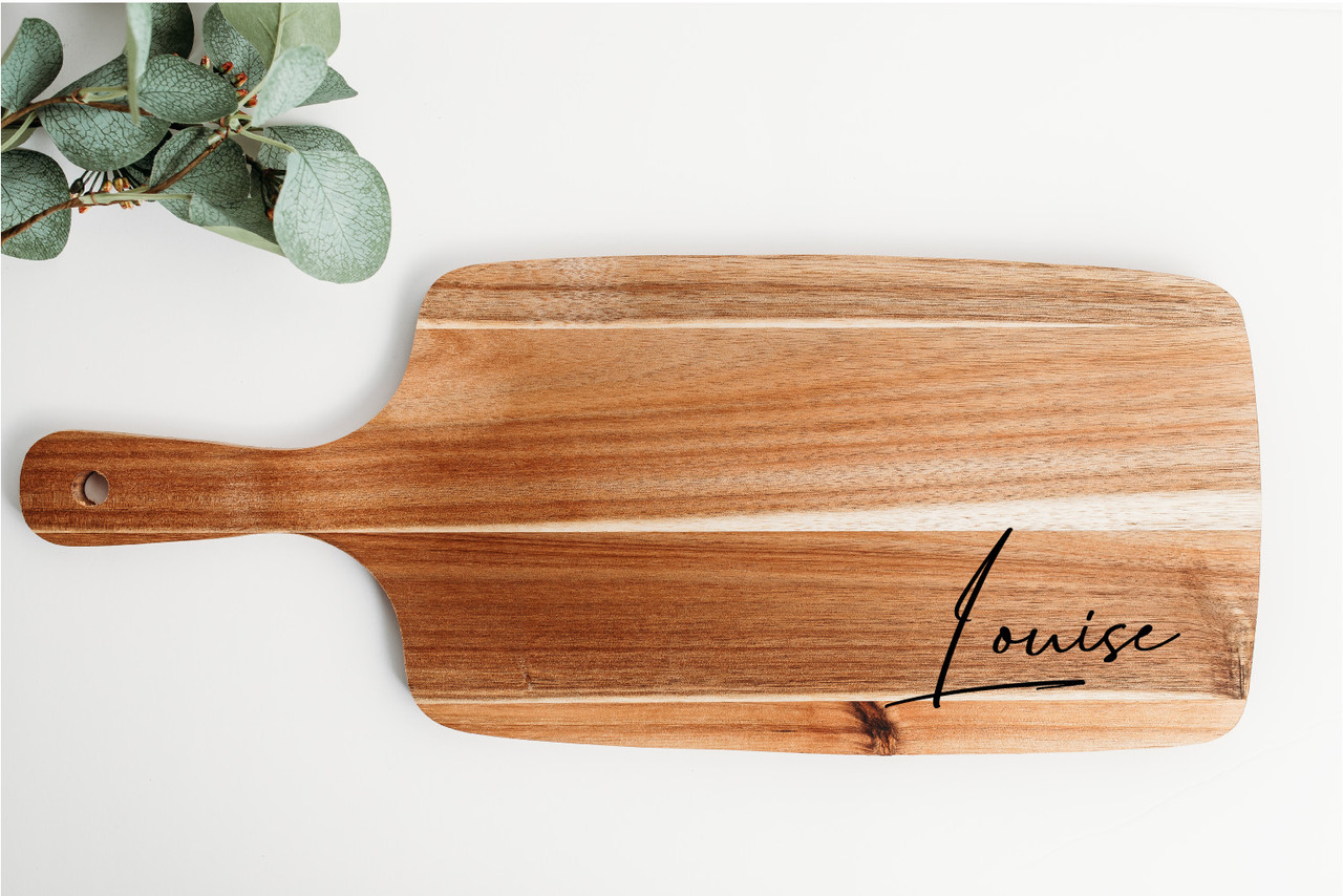 Personalised Serving Board Signature Custom Engraved Wooden