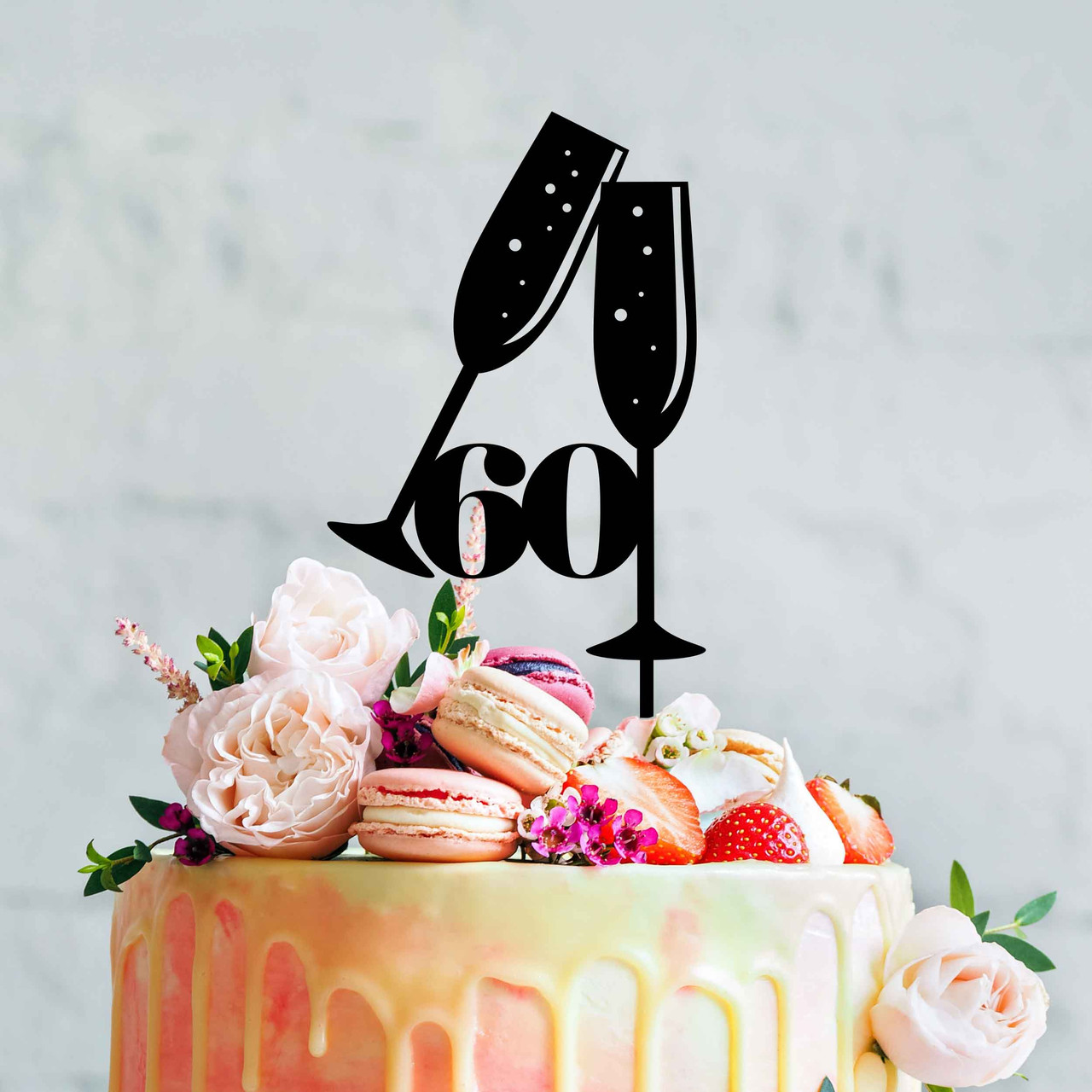 Flat Champagne Bottle Cake