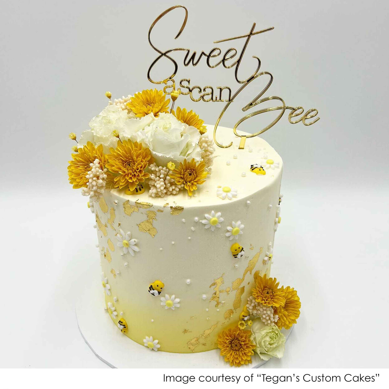 Cake Topper - Sweet As Can Bee Cake Decoration - Custom Made in Melbourne