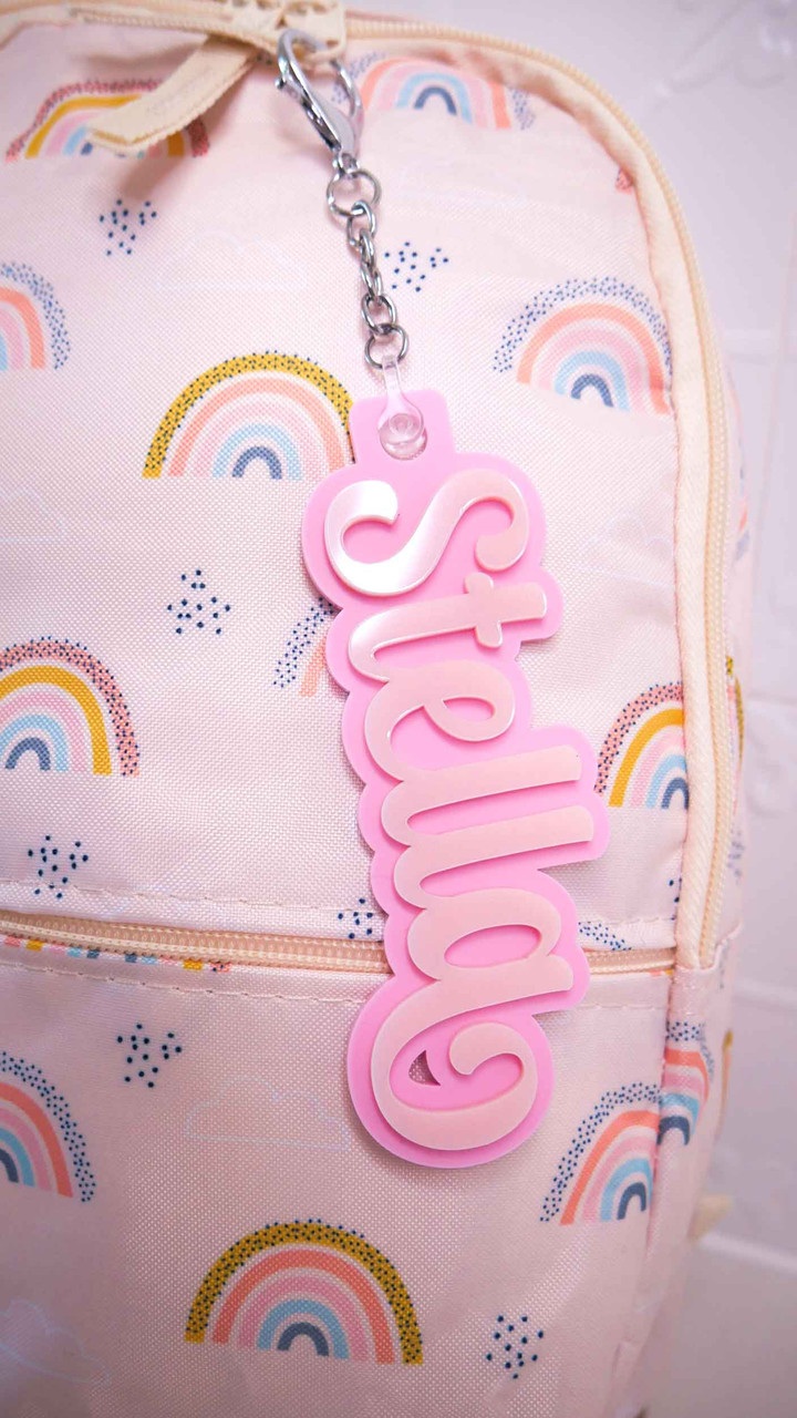 Back to School Personalised Bag Tags Names For Schoolbags