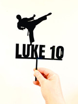 Personalised Karate cake topper