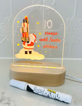 Countdown the Sleeps until Santa arrives!  Printed LED nightlight - Afterpay available.