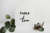 Modern Arch Wedding Table Numbers