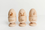 Wooden Eggcups & Eggs