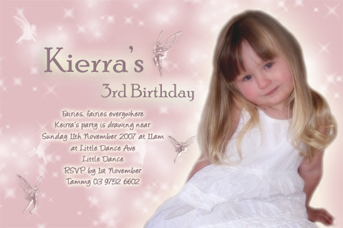 Fairy Birthday Party Invitations