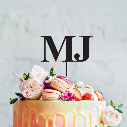 Custom Birthday, wedding or christening Cake Topper - Monogram or Initials Custom Birthday, wedding or christening Cake Topper - Monogram or Initials