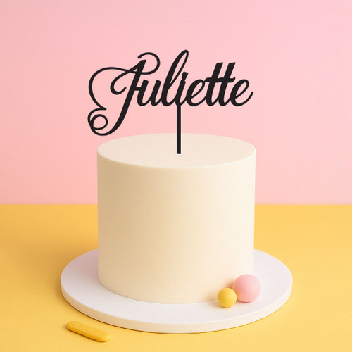 Script Name Cake Topper Script Name Cake Topper