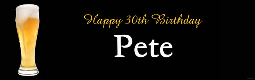 Cheers Beers Birthday Party Personalised Banner
