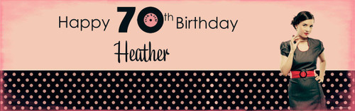 Retro Birthday Party Banner