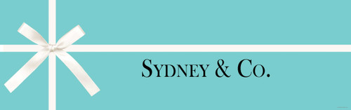 Personalised Tiffany & Co Birthday Party Banner or custom Tiffany happy birthday banner. Printed in Australia. Buy with Afterpay, Paypal or card.