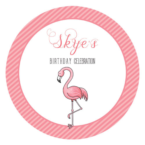 Pink Flamingo Party Personalised Birthday Cake Icing. Pink Flamingo Party Personalised Birthday Cake Icing.