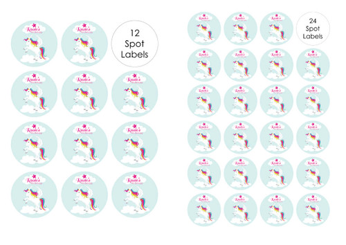 Unicorn Birthday Party Labels and Stickers. Unicorn Birthday Party Labels and Stickers.