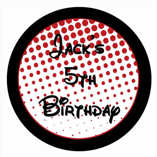Mickey Mouse Inspired Party Labels & Stickers and Stickers