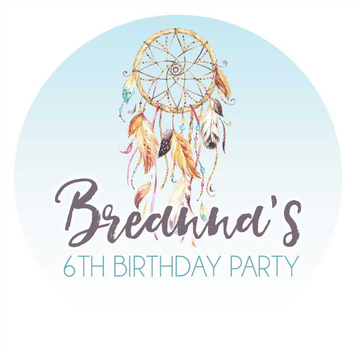 Dreamcatcher personalised cake icing