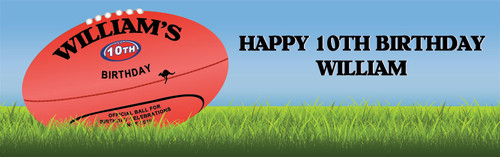 AFL Football Birthday Banner