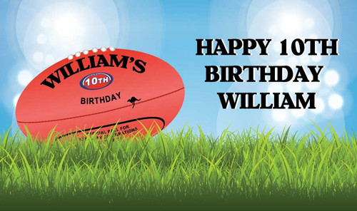 AFL Football Birthday Banner AFL Football Birthday Banner
