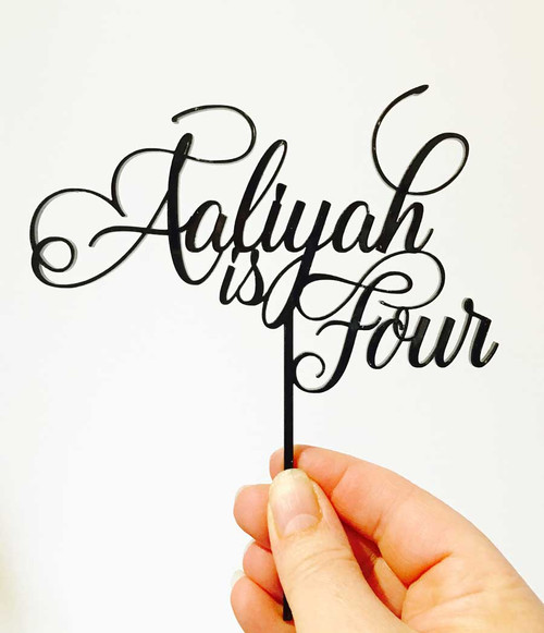 Little Girls Birthday Cake Topper Little Girls Birthday Cake Topper