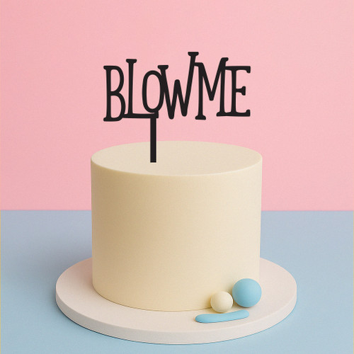 Blow Me Cake Topper – Cheeky Adult Party Decoration
