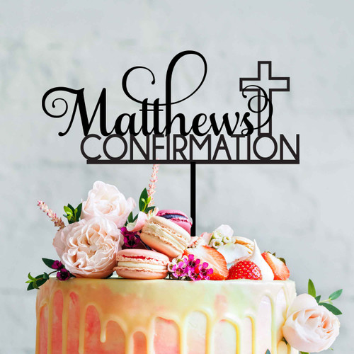 Personalised Confirmation Cake Topper Personalised Confirmation Cake Topper