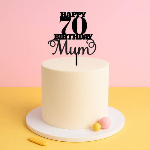 Personalised Birthday Topper with Age & Name