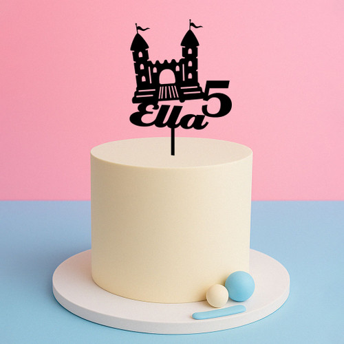 Jumping Castle Cake Topper – Name & Age Jumping Castle Cake Topper – Name & Age