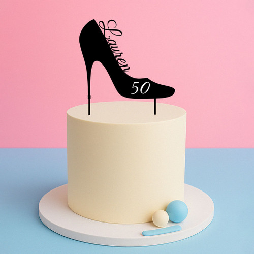 Personalised High Heel Cake Topper Personalised High Heel Cake Topper