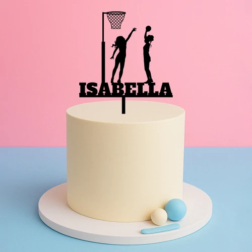 Personalised Netball Cake Topper