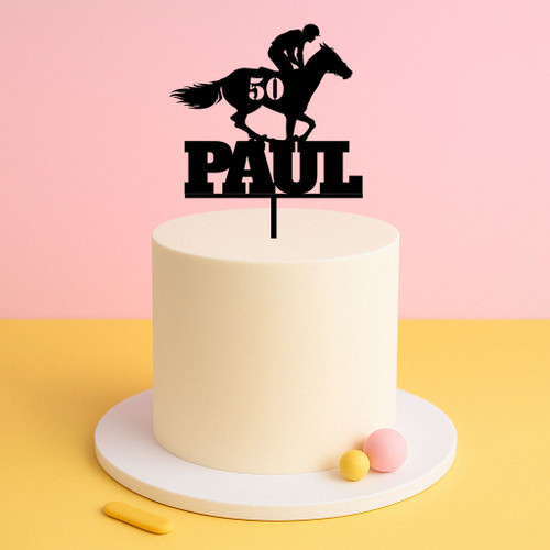 Race Horse & Jockey Cake Topper Race Horse & Jockey Cake Topper