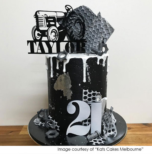 Vintage Tractor Cake Topper - Cake by Kats Cakes Melbourne