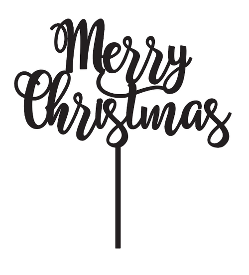 Merry Christmas Cake Topper Merry Christmas Cake Topper