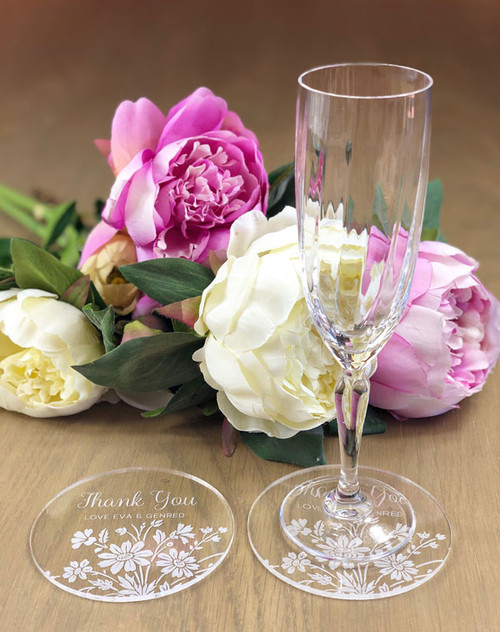 Personalised Acrylic Coasters - Add a Unique Touch to Your Event | Little Dance Personalised Acrylic Coasters - Add a Unique Touch to Your Event | Little Dance