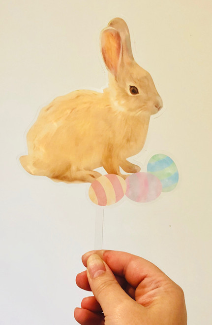 The Real Easter Bunny acrylic cake topper