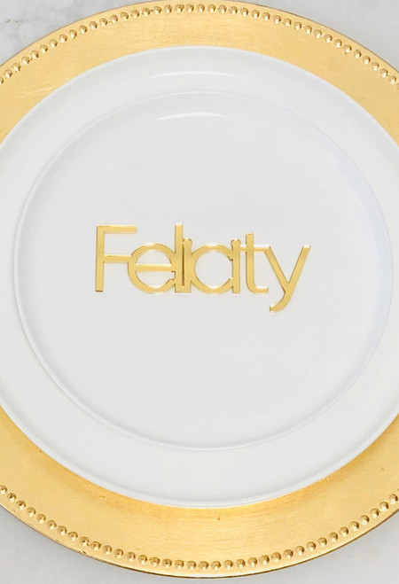 Modern Wedding Table Name Cards in gold mirror - Personalised and Custom made laser cut place cards Modern Wedding Table Name Cards in gold mirror - Personalised and Custom made laser cut place cards