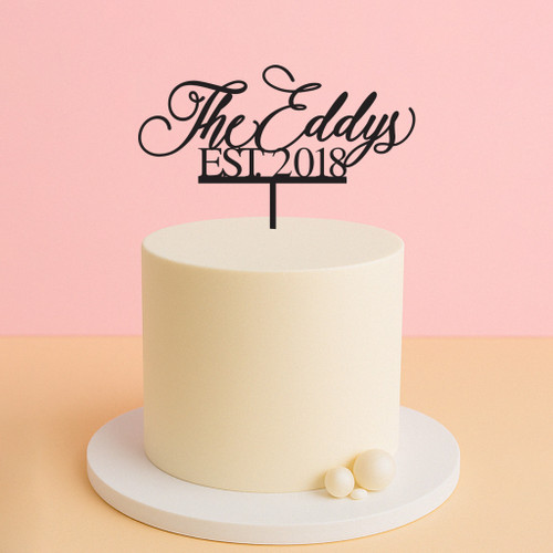 Year established wedding cake topper Year established wedding cake topper