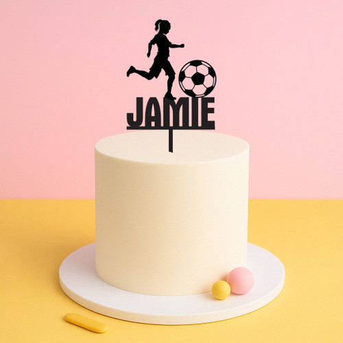 Girl Soccer Cake Topper Girl Soccer Cake Topper