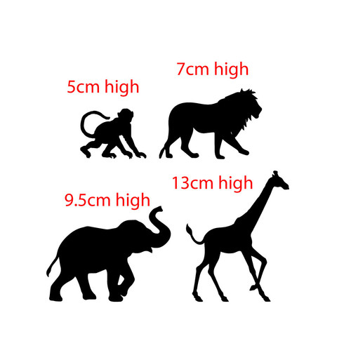 Safari Animals Decorator Kit - Safari Animals Birthday Theme Cake Decorations