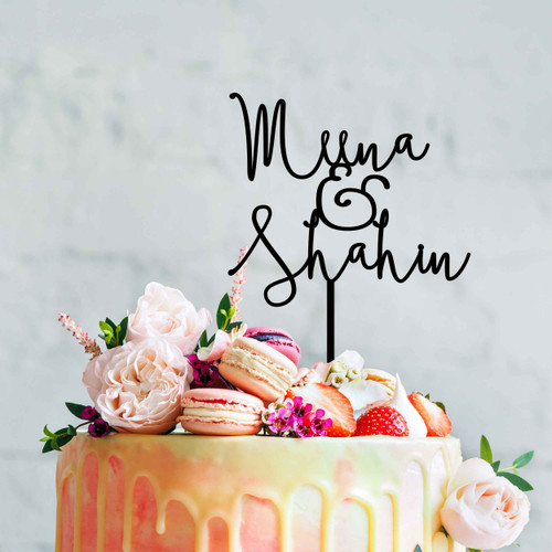 Two Names Custom Cake Topper Two Names Custom Cake Topper