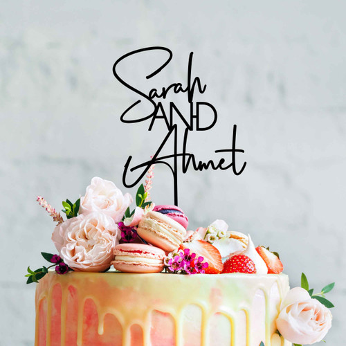 Modern Engagement and Wedding Cake Toppers Modern Engagement and Wedding Cake Toppers